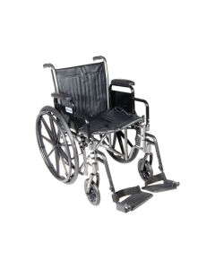 Wheelchair  Fixed Arms 18  S/A F/Rests Dual Axle K1/K2